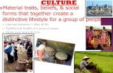 CULTURE - Mrs. Mosquera 's advanced global cultures - Home · 2017-10-30 · ... values, & beliefs, of a cultural group ... heterogeneous society where people share cultural traits