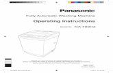 NA-F90H2 EN AR-PE-V2 - Panasonic MiddleEast · Fully Automatic Washing Machine Operating Instructions W9901-7LEN0 T0911-1012 Printed in Thailand Model No. NA-F90H2 Thank …