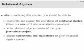 Relational Algebra - Technische Universität Münchengrust/teaching/ss06/DBfA/db1-03.pdfin any commercial RDBMS, at least). • However, almost any RDBMS uses RA to represent queries