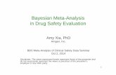 Xia - Bayesian Meta-Analysis in Drug Safety Evaluation ...bbs.ceb-institute.org/wp-content/uploads/2014/10/Xia-Bayesian-Meta... · Bayesian Meta-Analysis in Drug Safety Evaluation