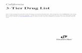 California 3-Tier Drug List - Health Net 3-Tier Drug List The 3-Tier Drug List includes a list of drugs covered by Health Net. This drug list is for California. The drug list is updated