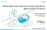 Adding additional properties to high performance glass ...hubilo-o4mlunccwnbtnhr.stackpathdns.com/zak_presentation/...PPT.pdf · Adding additional properties to high performance glass