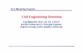 Civil Engineering Overview - Discover Design · Civil Engineering Overview Sanj Malushte, Ph.D ... (blast, impact, loads ... Architectural systems for buildings and secured facilities