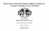 MISSION OPERATIONS DIRECTORATE FLIGHT DIRECTOR OFFICE … · MISSION OPERATIONS DIRECTORATE FLIGHT DIRECTOR OFFICE STS-110/8A MISSION OPERATIONS FLIGHT READINESS REVIEW March 26,