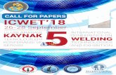 CALL FOR PAPERS ICWET’18 5AND EXHIBITION INTERNATIONAL CONFERENCE ON ... Dr. Tahir KHAN – University of Bradford ... Dr.İbrahim QAZİ – University of Shefﬁeld