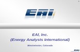 EAI, Inc. (Energy Analysts International) MACOG_OH...Declining U.S. Gasoline Consumption Increasing Ethanol Use Biofuels Supply Capability Lags Mandate / RFS Plans Recovery and growth
