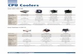 CPU Coolers - Advantechadvdownload.advantech.com/productfile/PIS/1750000334... · 2016-11-10 · CPU Coolers Intel Pentium 4 LGA775 ... PCA-6194/6011/6010, PCE-5124 ... (up to Core
