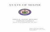 STATE OF MAINE · In order to read audit findings by Federal Program, ... The Corrective Action Plan arate from the audit findings that includes is a document sep