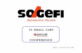 VI SMALL CAPS CONFERENCE - SOGEFI Group · automotive sector cyclicity 0 200 400 600 800 1000 ... 1.7% drop of sales in Europe (Filtration only) and booming in South America (+29.4%)