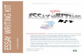 THIS BOOK BELONGS TO: ESSAY WRITING KIT essay is usually a short piece of nonfiction writing that is often ... or prove the main idea of ... The Essay Writing Kit 17 Only one of ...