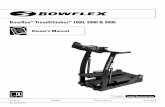Bowflex TreadClimber 1000, 3000 & 5000€¢ Keep at least 39” (1 m) on each side of the machine and 79” (2 m) behind the machine clear. This is the