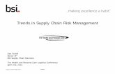 Trends in Supply Chain Risk Management - b.hpclcnet.orgb.hpclcnet.org/wp-content/uploads/2012/04/Session_5_Purtell.pdf · Presentation Objectives 1. ... Customs and C-TPAT office