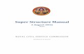 Super Structure Manual - RCSC Structure Manual...Super Structure Manual 2016 RCSC Page 3 Introduction To “Enhance professionalism” in the civil service and to strengthen the current