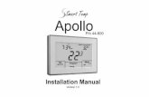 Smart Temp Apollo - Thermostat · Smart Temp Apollo P/n 44-800. ... The Smart Temp 44-800 “Apollo” is a feature-rich touchscreen thermostat that can ... 13. SC In A Y G ...