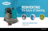 REINVENTING the future of cleaning.s2.q4cdn.com/547804565/files/doc_presentations/2017/Investor... · marketing solutions that empower ... a cleaner, safer, healthier world. 72 ...