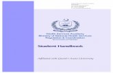 Student Handbook - Islamabad, Pakistan · Government of Pakistan Student Handbook ... 4.4.3Degree/Transcript! ... FCPS, MRCP, MSc Epidemiology, PhD. Executive Director