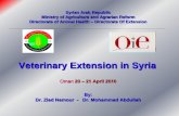 Syrian Arab Republic Ministry of Agriculture and Agrarian ... Arab Republic Ministry of Agriculture and Agrarian Reform Directorate of Animal Health –Directorate Of Extension Veterinary