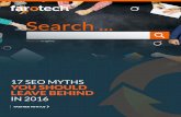 17 SEO MYTHS YOU SHOULD LEAVE BEHIND - Farotech To say SEO has “changed a ... Marketers and SEO agencies worldwide halted their link-building and keyword-obsessed ... important concepts