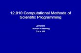 12.010 Computational Methods of Scientific Programming · –GUI Programming: ... Java, etc…… 11/10/2011 . 12.010 Lec P1 8 . ... 12.010 Computational Methods of Scientific Programming