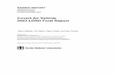Ornithopter Final Report - Sandia National Laboratoriesprod.sandia.gov/techlib/access-control.cgi/2003/033783.pdf · 3 SAND2003-3783 Unlimited Release Printed November 2003 Covert