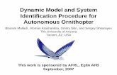 A dynamic model for ornithopter and identification procedureaeromav.free.fr/MAV07/session/plenary/SESSION 5/MAV07-PLEN 5-1... · Dynamic Model and System Identification Procedure