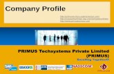 Enterprise Structure Overview - Primus Techsystems · SAP practice in India provides breadth of skills to deliver the ... manpower requirements. ... • India Localization
