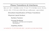 Phase Transitions & Interfaces - University of Windsorchem240.cs.uwindsor.ca/resources/Lecture-Notes/240_l15.pdfPhase Transitions & Interfaces 16.3.4 (Ch. 17/16 not in 9th/10th ed.