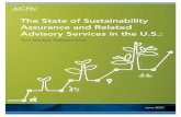 The State of Sustainability Assurance and Related Advisory ...€¦ · The State of Sustainability Assurance and Related Advisory Services in the U.S.: Two Market Assessments June