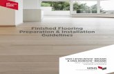Finished Flooring Preparation & Installation Guidelines - USG · Finished Flooring Preparation & Installation Guidelines USG Performance ... meter and determine where that “true