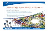 Exceptional Performance for Large Biomolecules! · Viva wide pore HPLC columns are ideal for separa- ... Diluent: 0.1% formic acid in water (v:v) ... Column Characteristics: