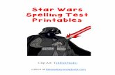 Star Wars Spelling Test Printables - Blessed Beyond A Doubt€¦ · Star Wars Spelling Test Printables Clip Art: TahDahStudio. Blessed Beyond a Doubt’s Term of Ue Please remember