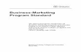 Business-Marketing Program Standard · Business-Marketing Program Standard The approved program standard for all ... Synopsis of the Generic Employability Skills Learning Outcomes