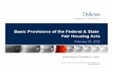 Basic Provisions of the Federal & State Fair Housing Acts · Prohibited Practices under the Elliott Larsen Civil Rights Act ... defense rarely succeeds because: ... Gordon Mansfield/Joseph