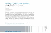 Radar Echo Generator Application Note - Rohde & Schwarz · Radar Echo Generator Application Note Products: ı R&S®FSW ı R&S®SMW200A ı R&S®ZVA ı R&S®RTO Radar test systems are