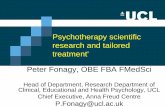 Psychotherapy scientific research and tailored treatment ...assets.psychotherapie.nl/p/229378/files/Dag van de Psychotherapie... · Psychotherapy scientific research and tailored