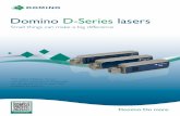 Domino D-Series lasers · Domino D-Series lasers ... of natural resources and energy and the creation of waste. ... Inputs & Outputs