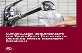 Surveillance Requirements for Third-Party Certifiers of ... · Surveillance Requirements for Third-Party Certifiers of Drinking Water Treatment Chemicals. ... and other miscellaneous