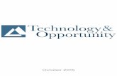Technology Opportunity - media.angelnexus.commedia.angelnexus.com/pdf/tao/tao-october-2015-k0c.pdf · October 2015 Issue 6 Technology Opportunity & Following the recent descent of