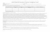 NUSD Special Education Teacher Evaluation Form · Pilot Summary Special Education Teacher Evaluation Form Name: ID#: School: School Year: Evaluator: Title: TARGETED AREA ...