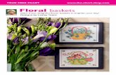 Stitch these delightful flower baskets to brighten your ...cdn3.cross-stitching.com/sites/default/files/Flower baskets.pdf · YOUR FREE CHART Floral baskets Designs by Lesley Teare