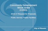 Community Development Block Grant - City of Phoenix … · Community Development Block Grant ... • Introduction to NEW online proposal. 4 Basic Information ... staff contact information