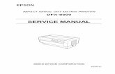 Epson DFX-8500 Service manual PREFACE This manual describes functions, theory of electrical and mechanical operations, maintenance, and repair of DFX-8500. The instructions and procedures