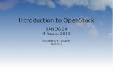 Introduction to OpenStack - Princess Leia · 4 August 2016 Elizabeth K. Joseph | @pleia2 4 3 Parts of this Tutorial Introduction to some OpenStack deployments Demonstration Building