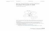 Proline Prowirl F 200 - Первый ZIP | Поставка ...pzip.ru/downloads/endress+hauser/KA01136DEN_0414.pdf · 2018-01-12 · Proline Prowirl F 200 Vortex flowmeter These