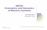 ME451 Kinematics and Dynamics of Machine Systemssbel.wisc.edu/Courses/ME451/2014/Lectures/lecture0904.pdf · ME451 Kinematics and Dynamics of Machine Systems ... of mass of a rigid