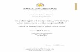 The dialogue of corporate governance and corporate social responsibility425863/FULLTEXT01.pdf · 2011-06-22 · The dialogue of corporate governance and corporate social responsibility