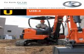 KUBOTA ZERO TAIL SWING COMPACT EXCAVATOR U … · U KUBOTA ZERO TAIL SWING COMPACT EXCAVATOR U35-4 The U35-4 has a new cab so spacious, so comfortable and so deluxe, you'll think