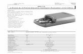 M9116 2-Point & 3-Point Electric Damper-Actuator (110 VAC) · 2017-03-10 · 2-Point & 3-Point Electric Damper-Actuator (110 VAC) ... - Manual control by pushbutton - 2 floating auxiliary