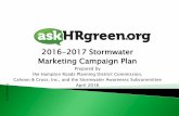 2016-2017 Stormwater Marketing Campaign Plan Stormwater . Marketing Campaign Plan . ... To be a resource for information about stormwater ... Social Media