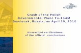 Crash of the Polish Governmental Plane Tu-154M …smolenskcrash.com/smol_conf/dane/BiniendaPoland2012... 13 Density(Kg/m 3) Young’s modulus, E(Pa) Yield Stress(Pa) Tangent Modulus,
